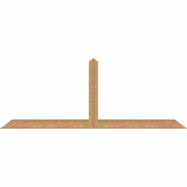 Ekena Millwork Portland Smooth Timber Gable Bracket, Western Red Cedar, 72"W x 27"H x 1 1/2"D x 3 1/2"F, 9/12 Pitch GBW072X27X0204POR00SWR - main